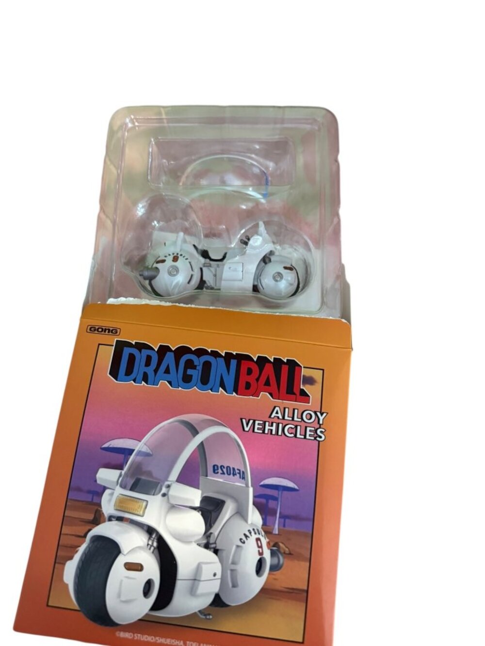 POP MART GONG Dragon Ball Alloy Vehicles — Bulma Capsule No. 9 Motorcycle
